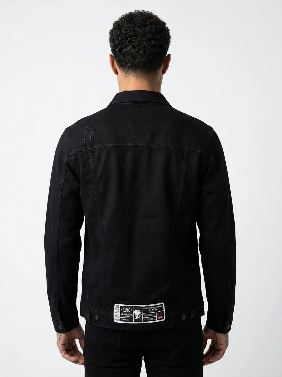 Back view of 1838-1 Black
