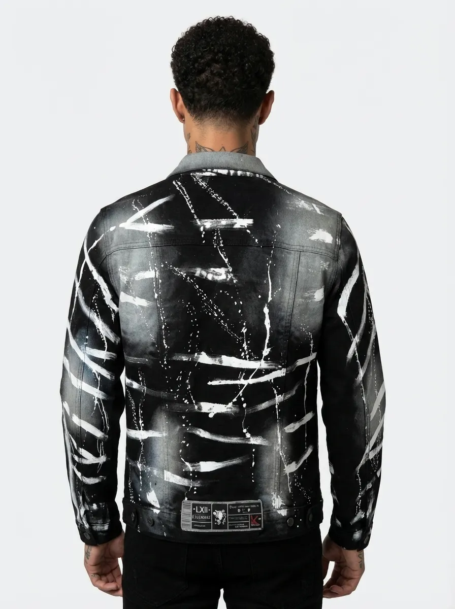 Back view of 1838-1 Black White
