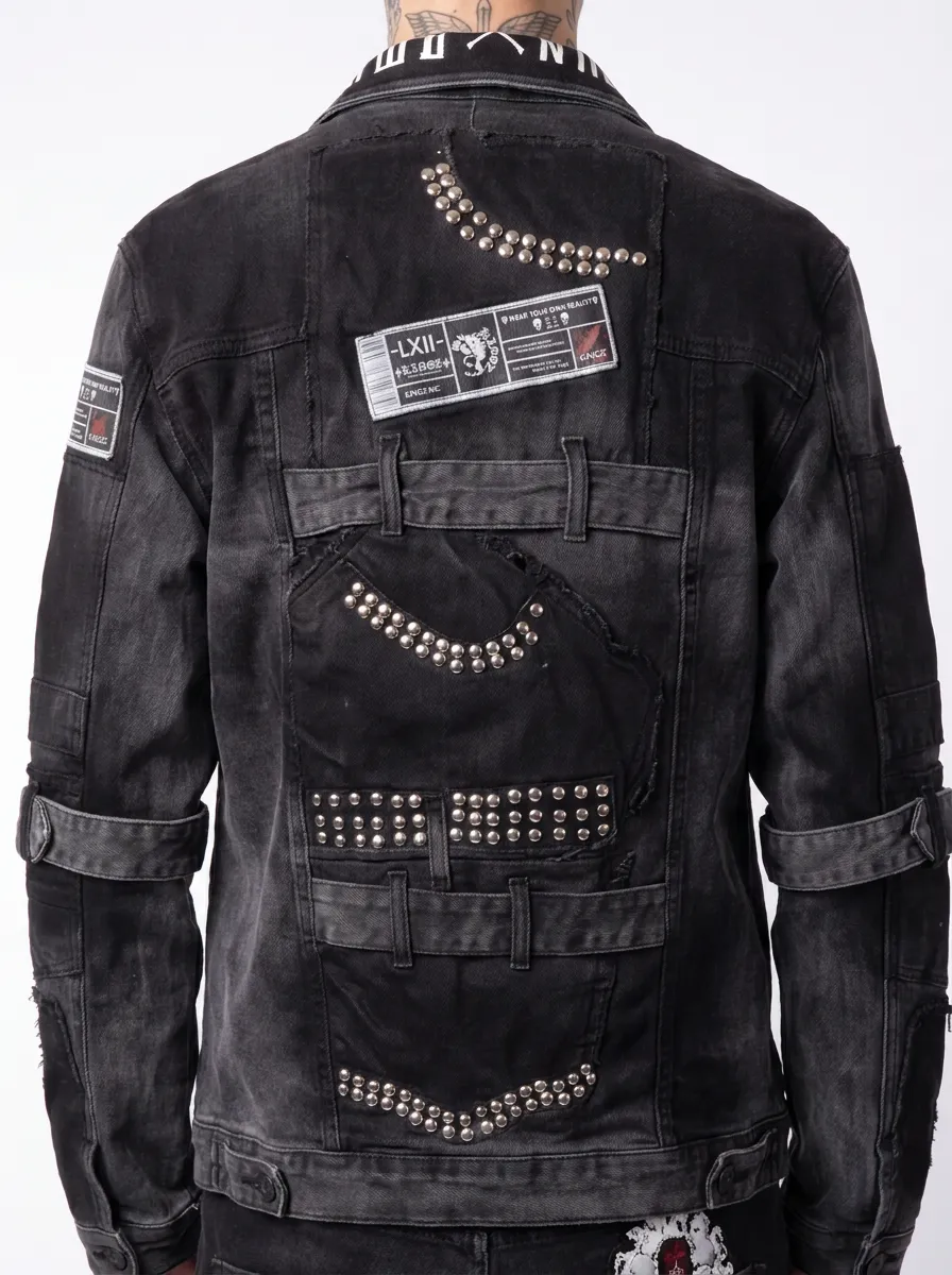 Back view of 1717 Black Grey Std